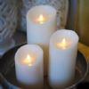 battery operated moving wick led candles with remote control